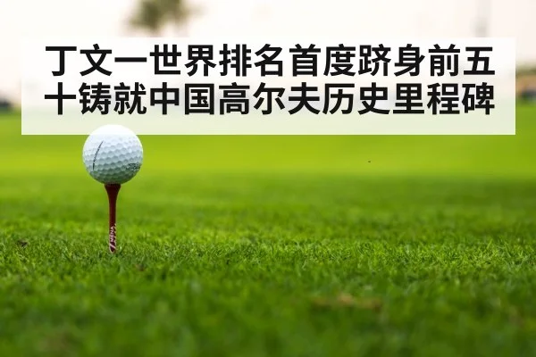 丁文一世界排名首度跻身前五十铸就中国高尔夫历史里程碑